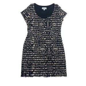 short sleeve  abstract print dress size 12 by Ronni Nicole